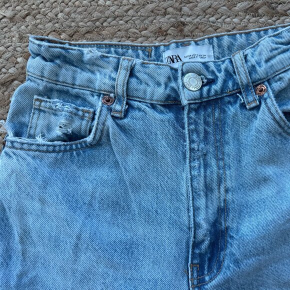 ZARA High Waist Wide-Leg Jeans – Size 34 – Ref 6045/224/400 🩵 - Picture 9 of 12